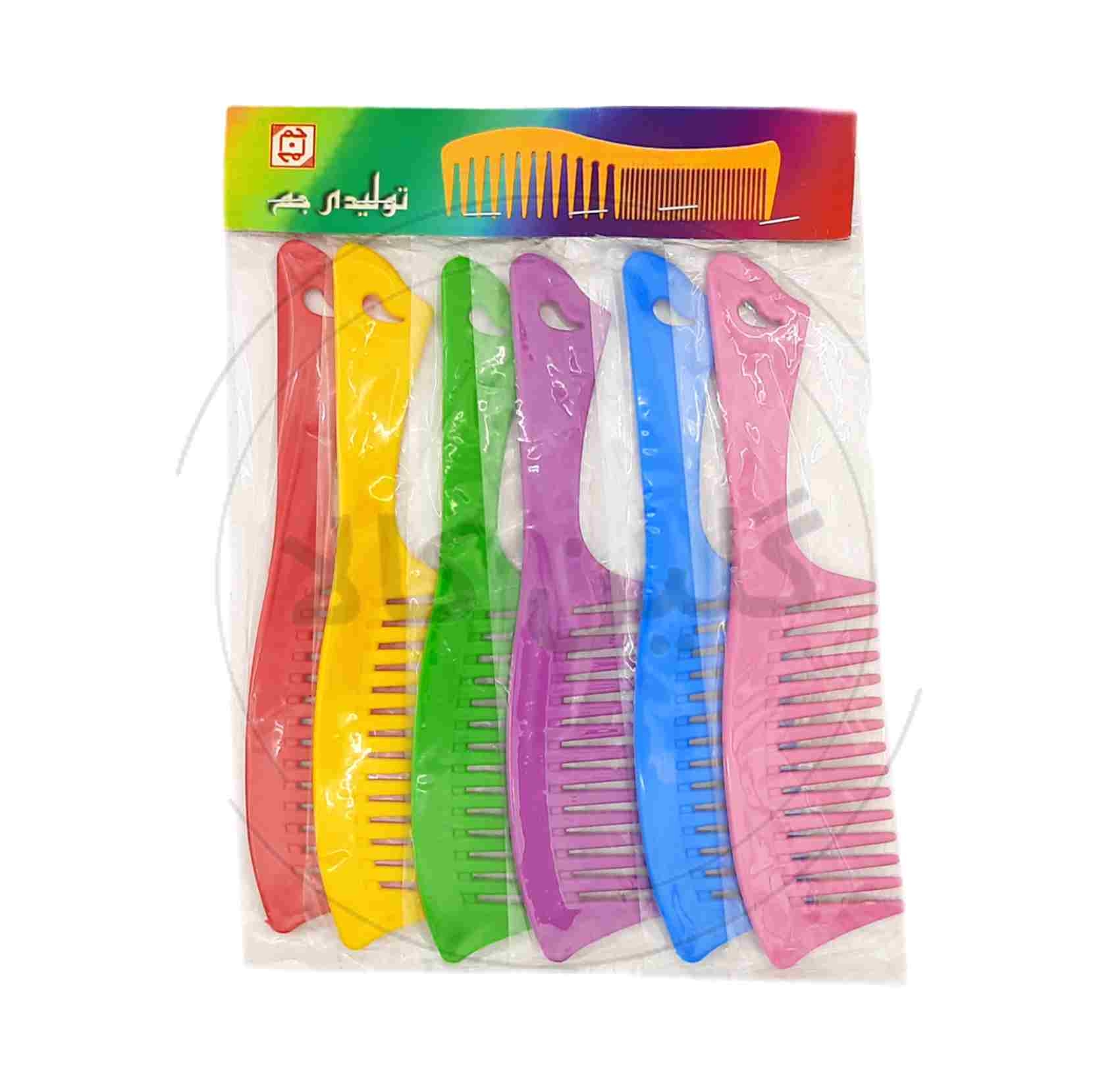  قیمت عمده شانه مو دانه درشت رنگی 